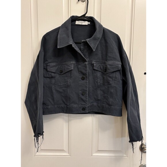 MM Lafleur Jackets & Blazers - MM Lafleur Anna gray Jacket Better Than Denim stretch Size XL cropped